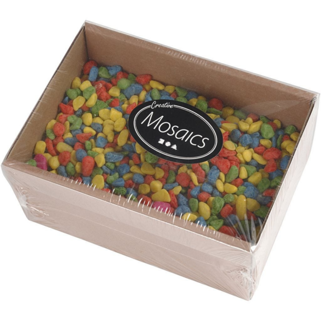 Mozaïek steentjes assorti, 2 kg