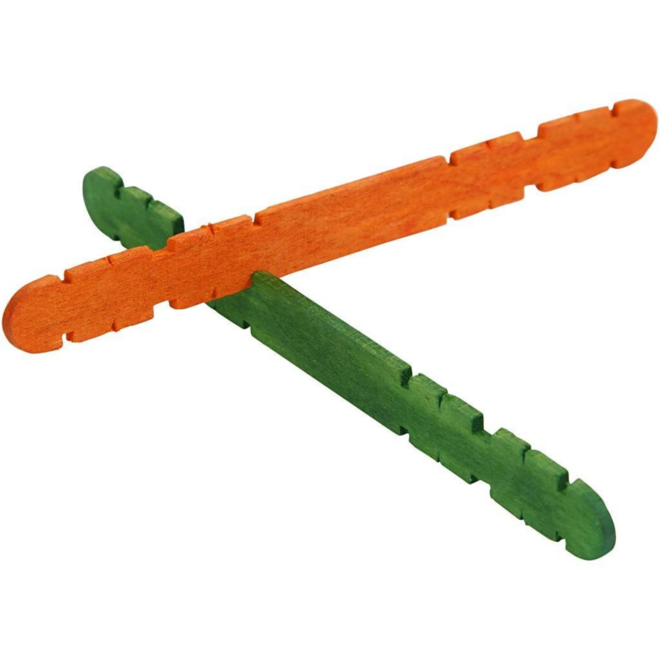 Constructiestokjes assorti 11,5 cm, 1000 stuks