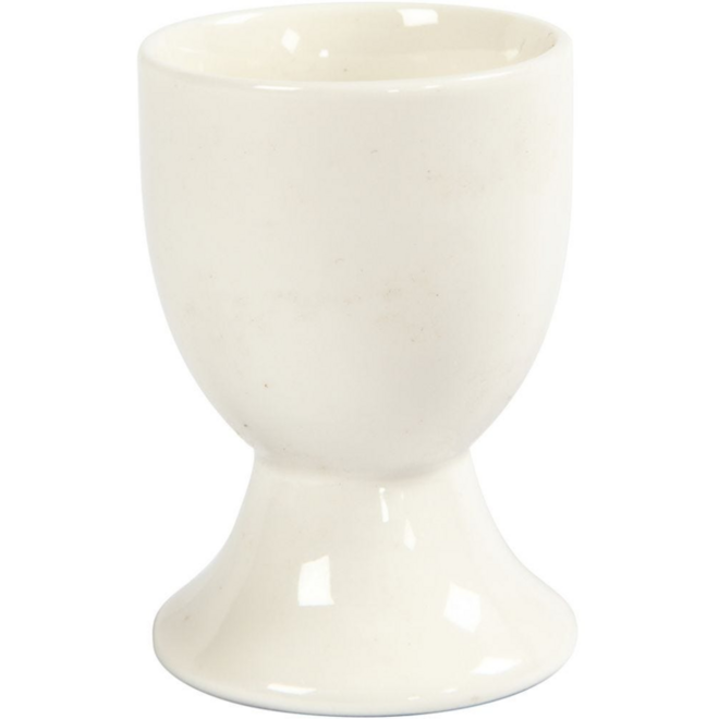 Eierdop porselein 6,5 cm, 12 stuks
