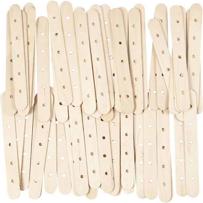Constructiestokjes naturel 15 cm, 500 stuks
