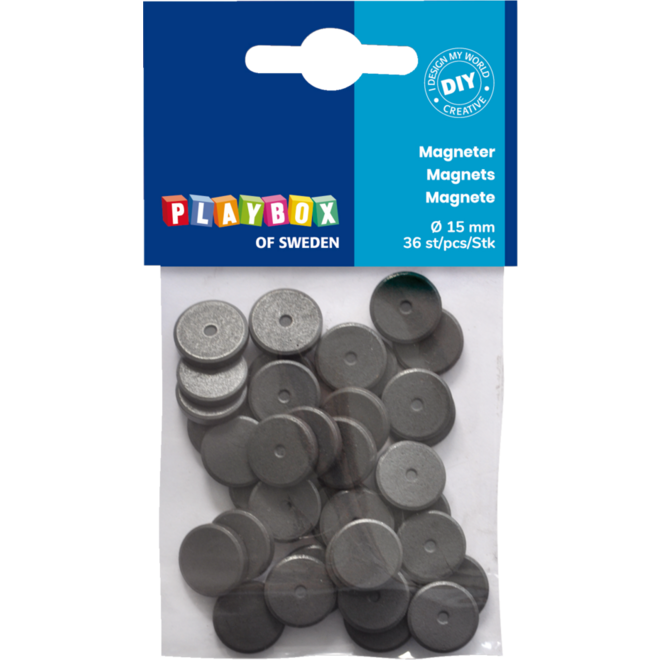 Magneten 1,5 cm, 36 stuks