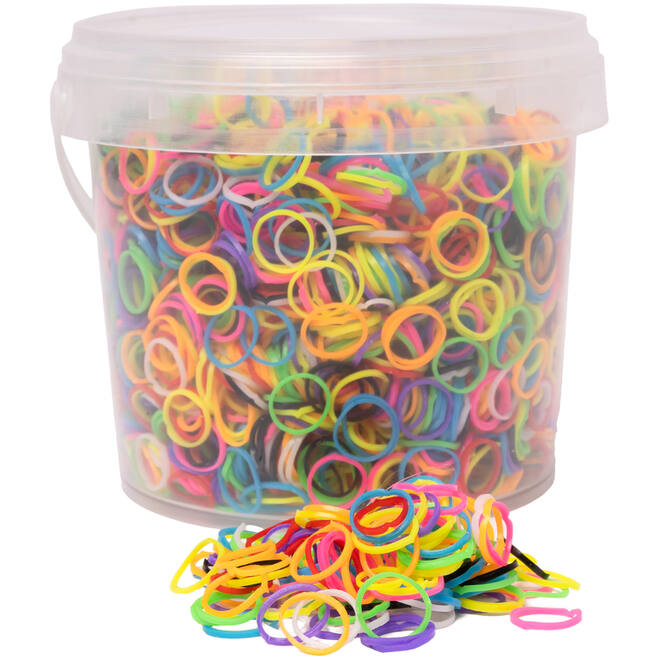 Loom bandjes assorti, 5000 stuks
