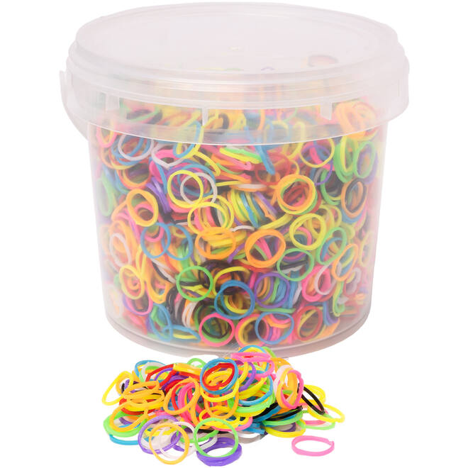 Loom bandjes assorti, 5000 stuks