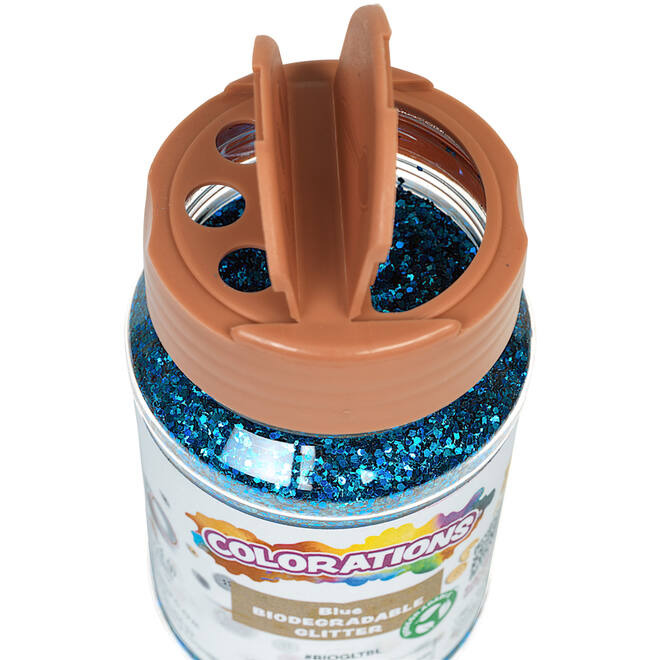Glitter biologisch afbreekbaar 120 gram, blauw