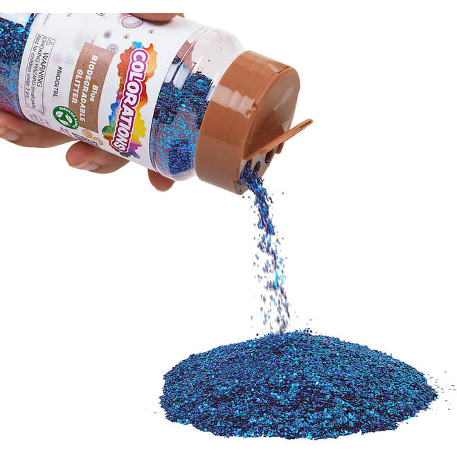 Glitter biologisch afbreekbaar 120 gram, blauw
