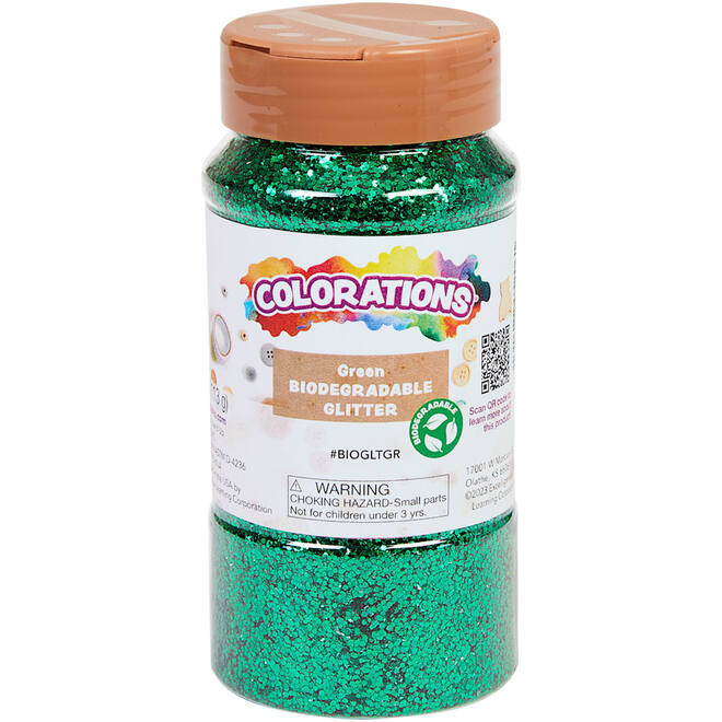 Glitter biologisch afbreekbaar 120 gram, groen