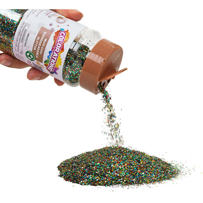 Glitter biologisch afbreekbaar 120 gram, assorti