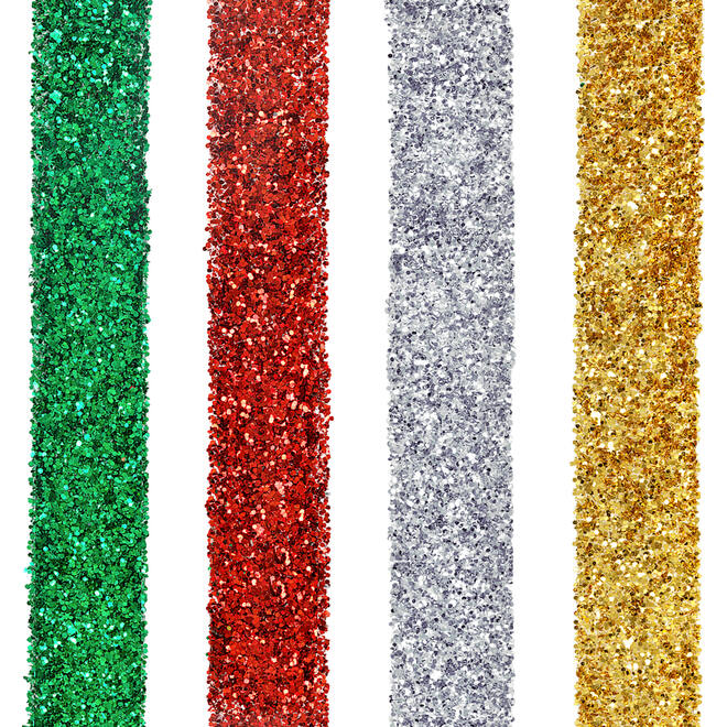 Glitter biologisch afbreekbaar 120 gram assorti, 4 stuks