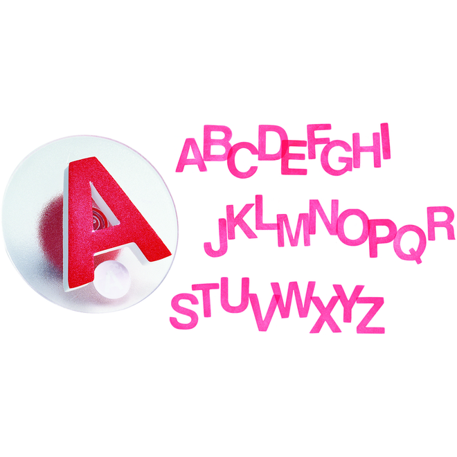 Stempelset hoofdletters 75 mm alfabet, 26 stuks