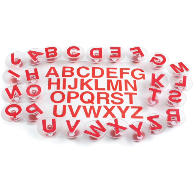 Stempelset hoofdletters 75 mm alfabet, 26 stuks