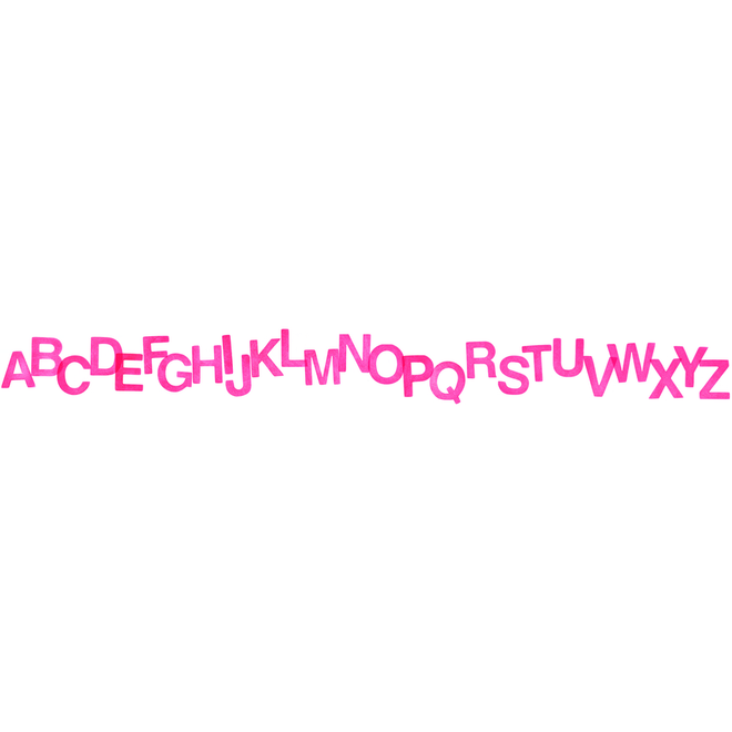 Stempelset hoofdletters 75 mm alfabet, 26 stuks
