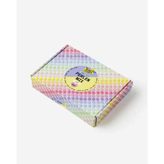 Crea-box kralen 9 mm pastel assortie, 500 gram