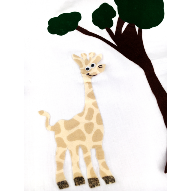 Vilt dierenprint 24 x 30 cm 1 mm, 12 stuks