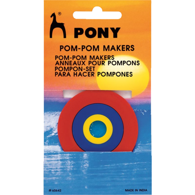 Pompom maker basic 3 stuks maten s/m/l