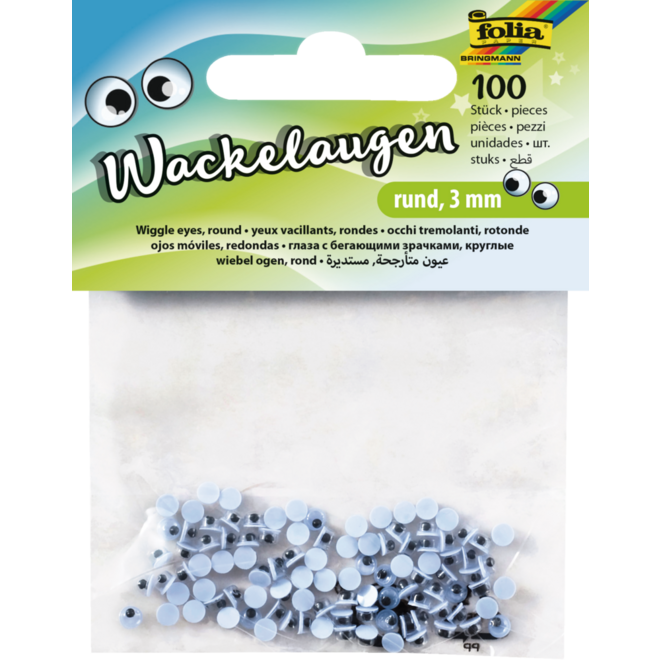 Plakogen beweegbaar 3 mm zwart/wit