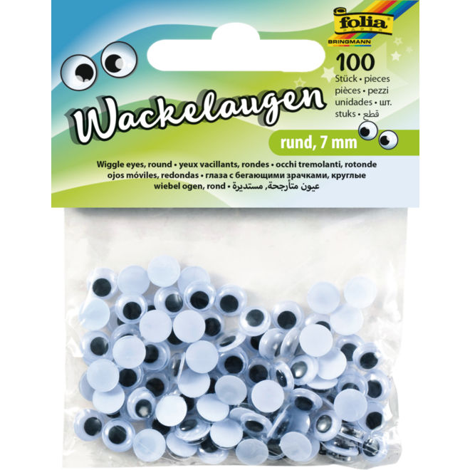 Plakogen beweegbaar 7 mm zwart/wit