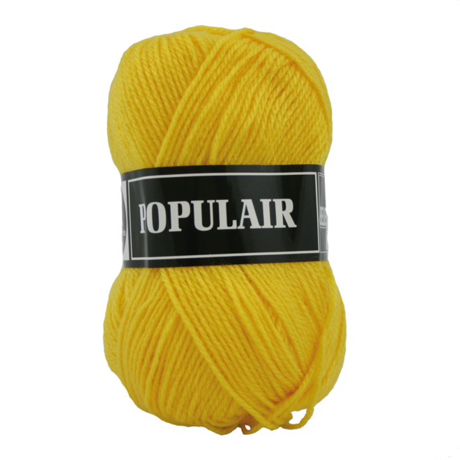 Breigaren populair acryl kanariegeel 50 gram, 120 meter