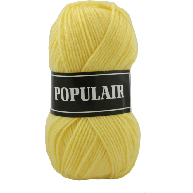 Breigaren populair acryl geel 50 gram, 120 meter
