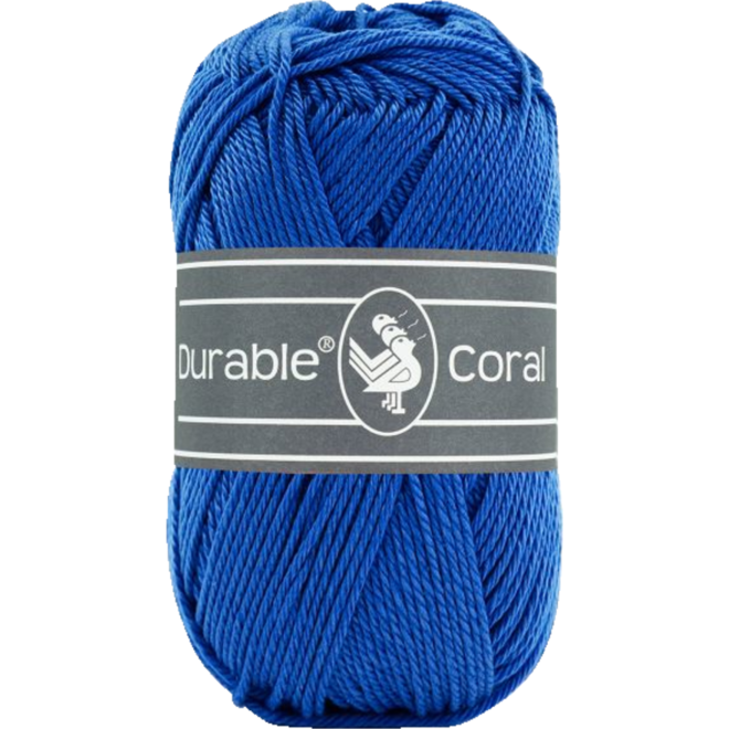 Breigaren Durable Coral Katoen blauw/cobolt 50 gram, 125 meter