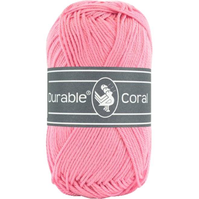 Breigaren Durable Coral Katoen roze 50 gram, 125 meter