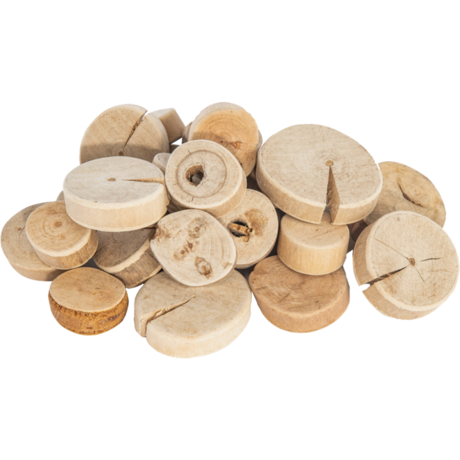 Drijfhout rond groot assorti naturel, 1 kg