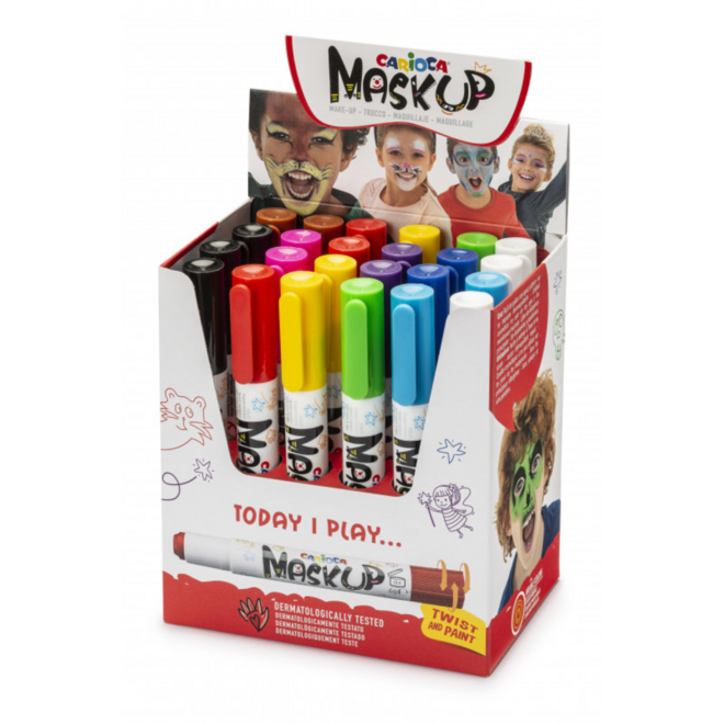 Mask-up schminkstiften Carioca klassenset, 24 stuks