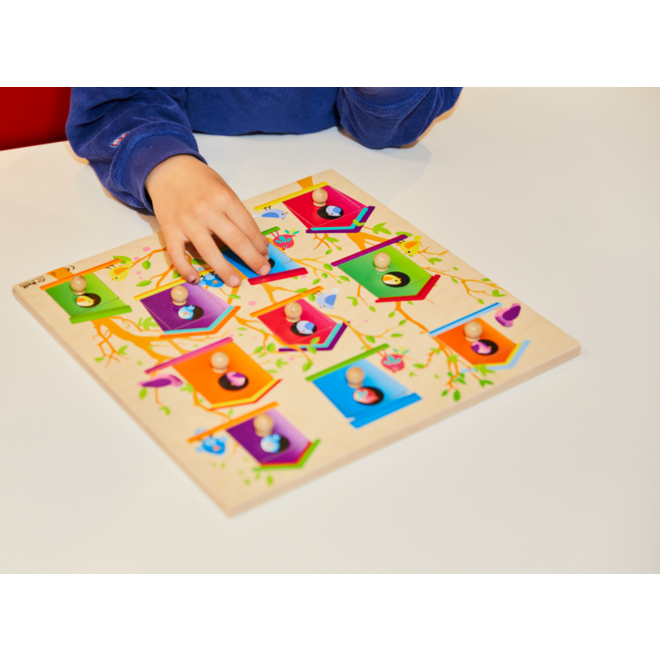 Rolf Puzzels - Knoppenpuzzel Vogelhuisjes