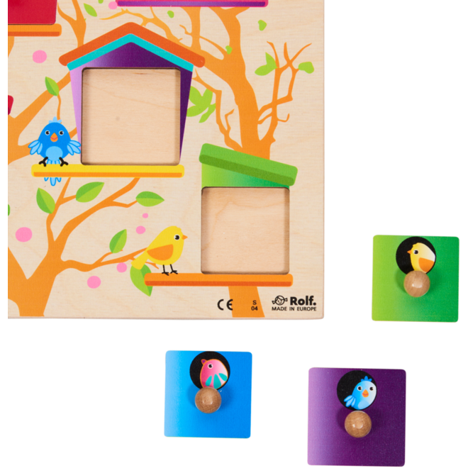 Rolf Puzzels - Knoppenpuzzel Vogelhuisjes