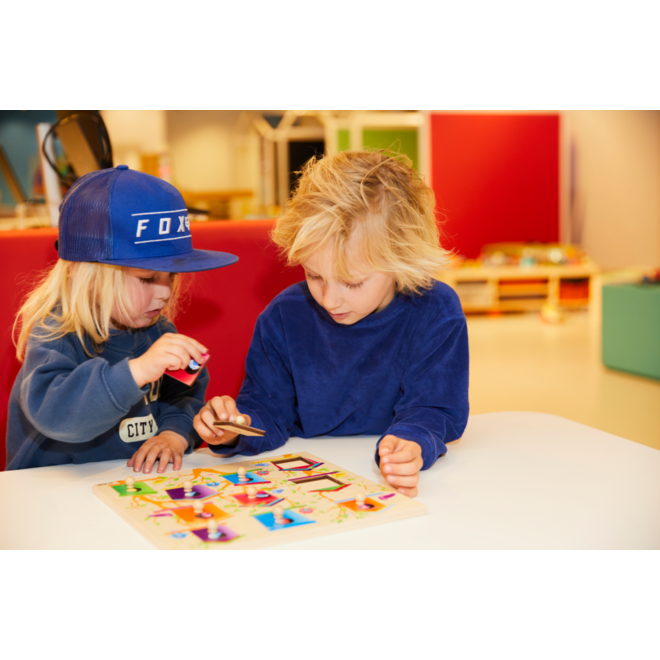 Rolf Puzzels - Knoppenpuzzel Vogelhuisjes