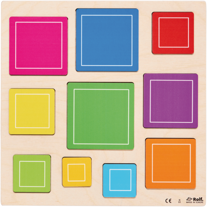 Rolf Puzzels - Reliëfpuzzelserie ontdek de grootte set 3, 3 stuks
