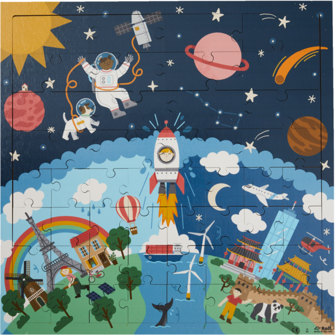 Rolf Puzzels - Puzzel boven en onder de grond - heelal