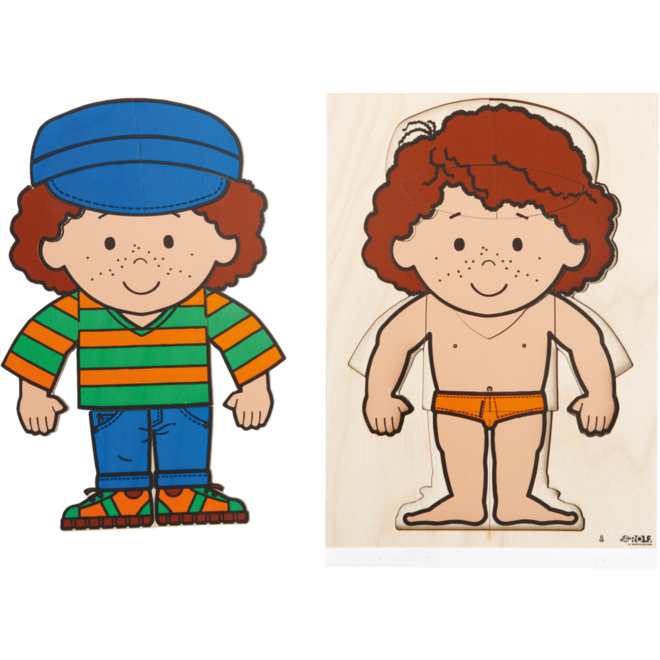 Rolf Puzzels - Aankleedpuzzel jongen, 22 stukjes