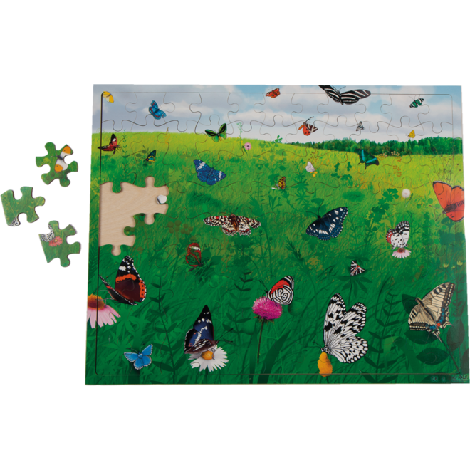Rolf Puzzels - Puzzel Vlindertuin, 99 stukjes