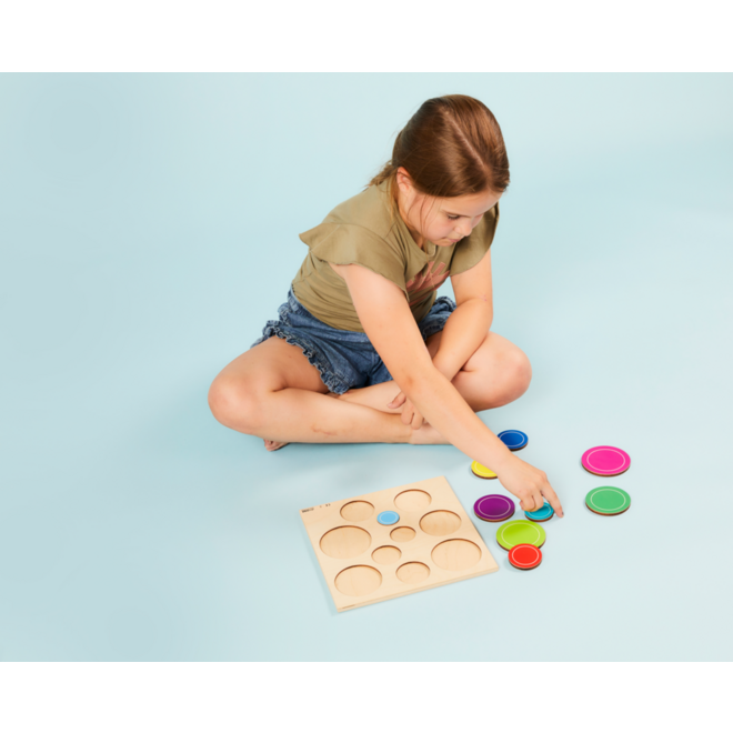 Rolf Puzzels - Reliëfpuzzel ontdek de grootte - bubbels - 10 stukjes