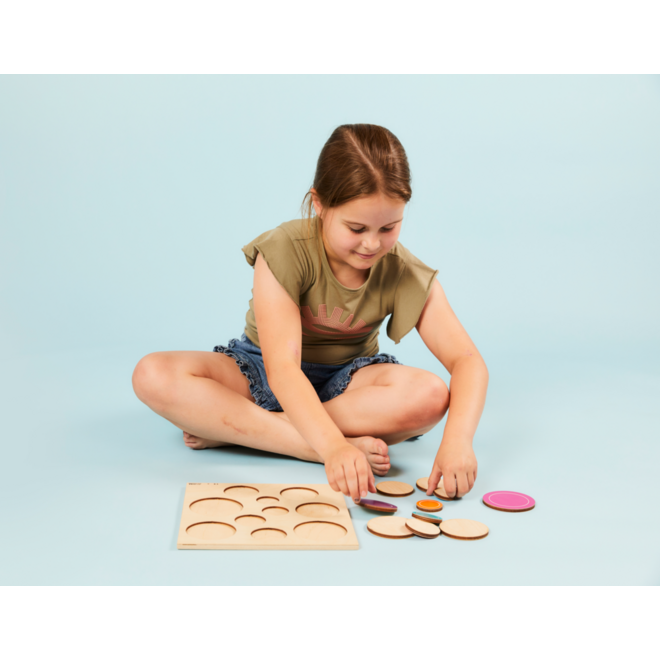 Rolf Puzzels - Reliëfpuzzel ontdek de grootte - bubbels - 10 stukjes