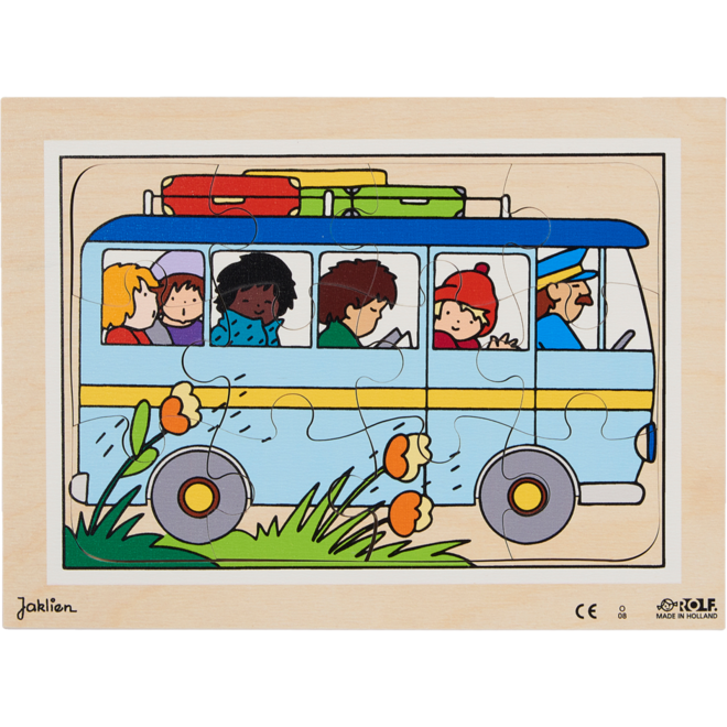Rolf Puzzels - Puzzelserie transport 1, 12 stukjes per puzzel