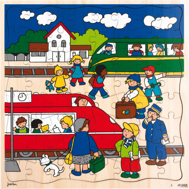 Rolf Puzzels - Puzzel treinstation, 64 stukjes