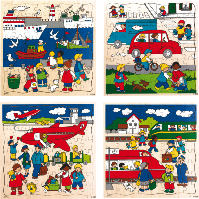 Rolf Puzzels - Puzzelserie vervoer, 64 stukjes,