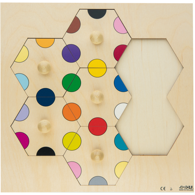 Rolf Puzzels - Carrousel puzzel kleuren, 7 stukjes