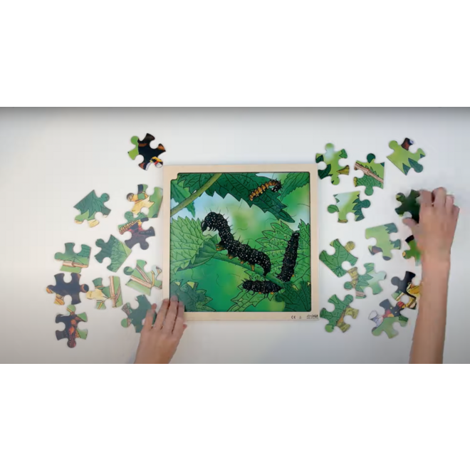 Rolf Connect - Groeipuzzel vlinder 28 x 28 cm 4-lagen 86 stukjes