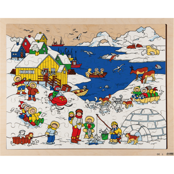 Rolf Puzzels - Puzzel Noordpool leven in de kou, 120 st.