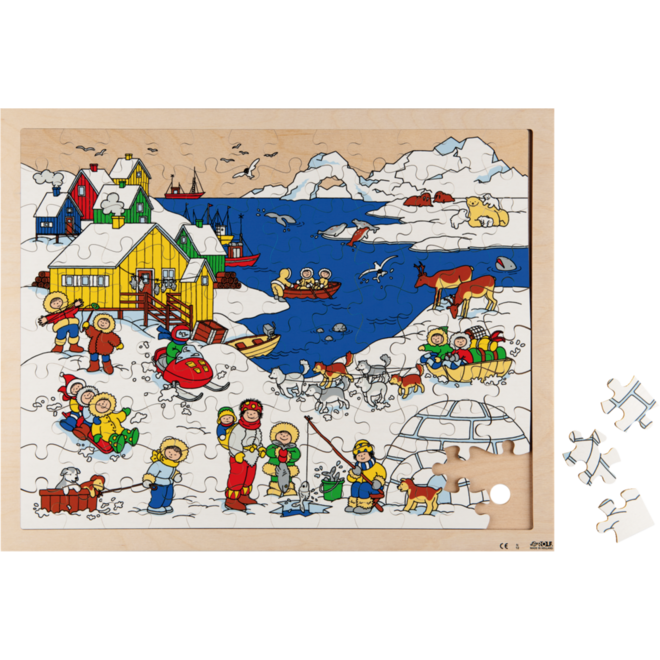 Rolf Puzzels - Puzzel Noordpool leven in de kou, 120 st.