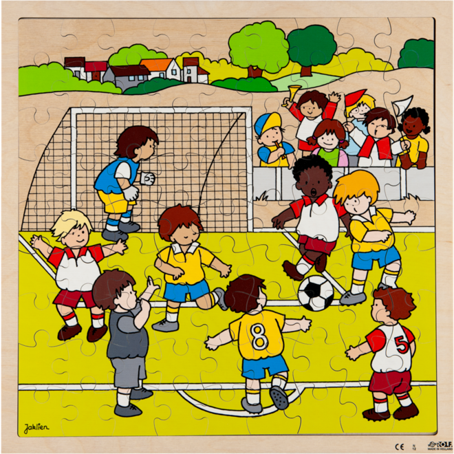 Rolf Puzzels - Puzzel voetbal, 81 stukjes