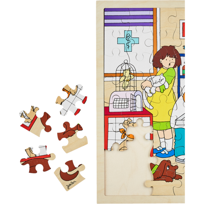 Rolf Puzzels - Puzzel dierenarts, 64 stukjes