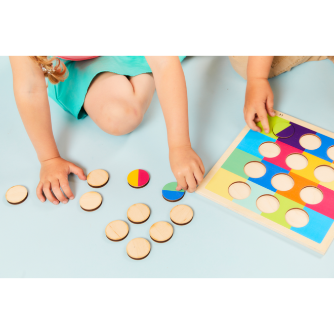 Rolf Puzzels - Reliëfpuzzel kleurenduo’s, 12 stukjes