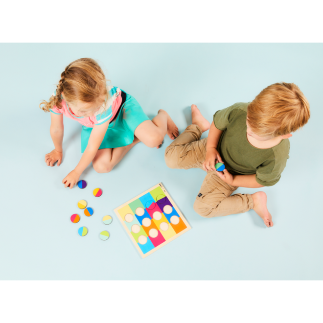 Rolf Puzzels - Reliëfpuzzel kleurenduo’s, 12 stukjes