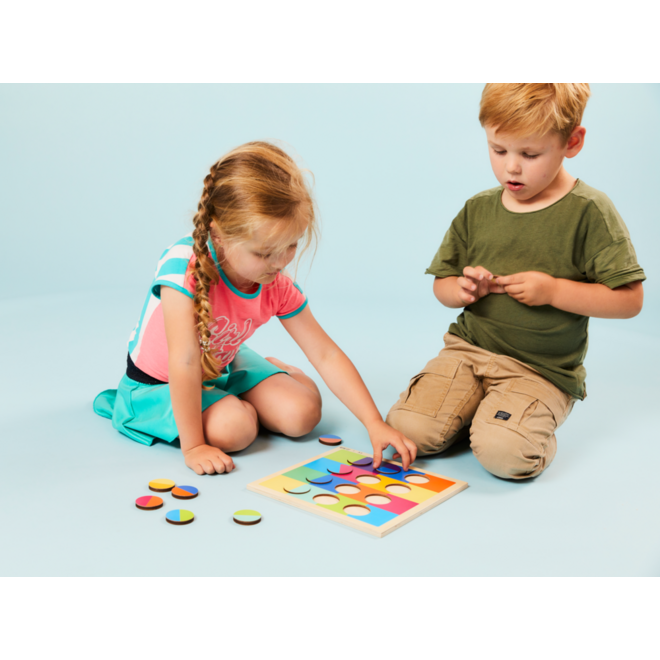 Rolf Puzzels - Reliëfpuzzel kleurenduo’s, 12 stukjes