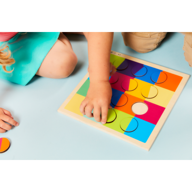 Rolf Puzzels - Reliëfpuzzel kleurenduo’s, 12 stukjes