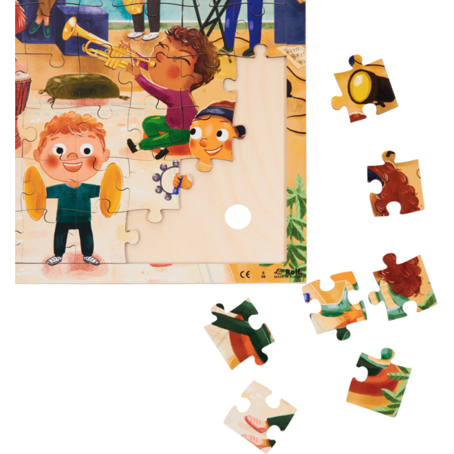 Rolf Connect - Puzzel de band, 81 stukjes
