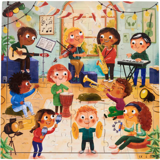 Rolf Connect - Puzzel de band, 81 stukjes